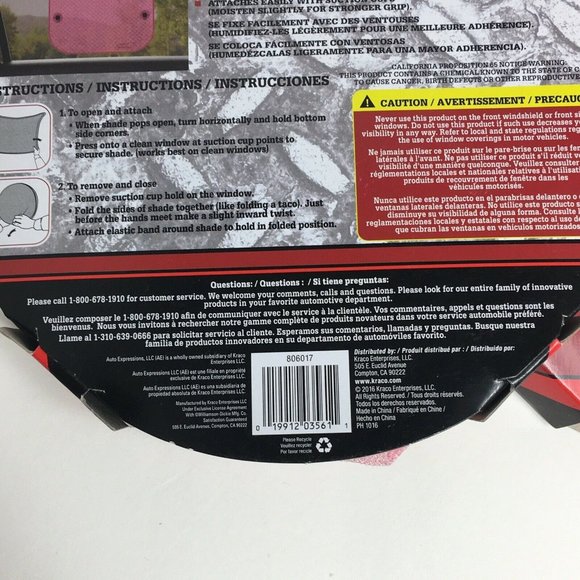 Genuine Dickies Side Window Sun Shade Car Passenger Protection Pink Rose Gold - Picture 8 of 12